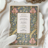 Invitation Mariage botanique inspiré par William Morris