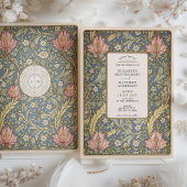 Invitation Mariage botanique inspiré par William Morris