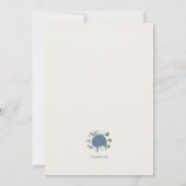 Invitation Mariage botanique Jasmin et Orchidées (Dos)