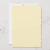 Invitation Mariage Botanique Jaune Fantaisiste (Dos)