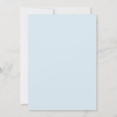 Invitation Mariage Botanique Joyeux Bleu Clair (Dos)