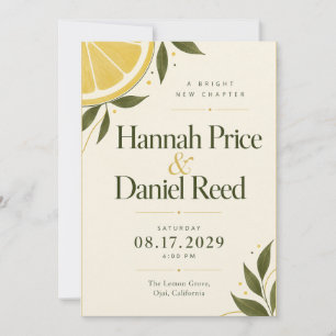 Invitation Mariage botanique Lemon Grove