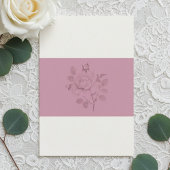 Invitation Mariage botanique moderne de Rose Blushing