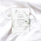 Invitation Mariage botanique moderne verdure