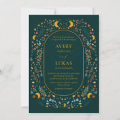 Invitation Mariage botanique mystique (Devant)