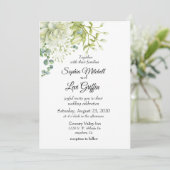 Invitation Mariage Botanique Nuptial (Debout devant)