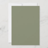 Invitation Mariage Botanique Olive Bourgogne (Dos)
