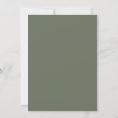Invitation Mariage Botanique Olive Ocre (Dos)