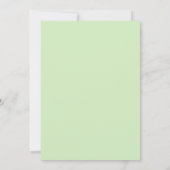 Invitation Mariage botanique opulent vert émeraude (Dos)