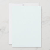 Invitation Mariage Botanique Pittoresque Navy (Dos)