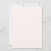 Invitation Mariage Botanique Pittoresque Rose Clair (Dos)
