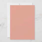 Invitation Mariage Botanique Romance Fleur de Corail (Dos)