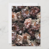 Invitation Mariage botanique rose foncé moderne en (Dos)