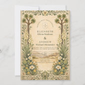 Invitation Mariage botanique rustique dans le désert (Devant)