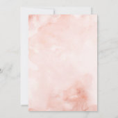 Invitation Mariage Botanique Rustique de Couleur Rose Pâle (Dos)