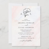 Invitation Mariage botanique rustique simple (Devant)