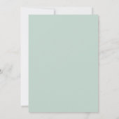 Invitation Mariage Botanique Sage Paisible (Dos)