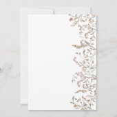 Invitation Mariage botanique simple (Dos)