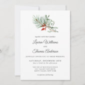 Invitation Mariage botanique simple et champêtre (Devant)