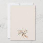 Invitation Mariage botanique Soft Chic Blush Floral (Dos)