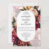Invitation Mariage botanique souple (Devant)