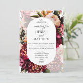 Invitation Mariage botanique souple (Debout devant)