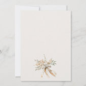 Invitation Mariage botanique souple Rose floral Couple (Dos)