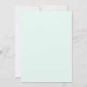 Invitation Mariage Botanique Turquoise Animé (Dos)