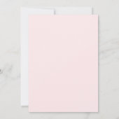 Invitation Mariage Botanique Vibrant Rose Chaud (Dos)