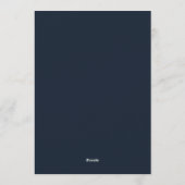 Invitation Mariage Bourguignon Midnight Bloom (Dos)