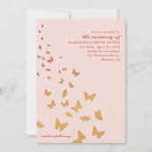 INVITATION MARIAGE BOUTEILLES D'OR (Devant)