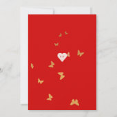 INVITATION MARIAGE BOUTEILLES D'OR (Dos)