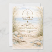 Invitation Mariage Brise Océanique Douce (Devant)