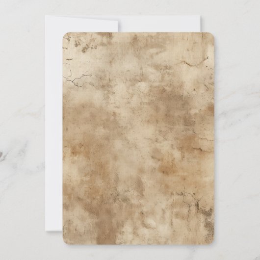 Invitation Mariage Brown Crème Sud-Ouest (Dos)