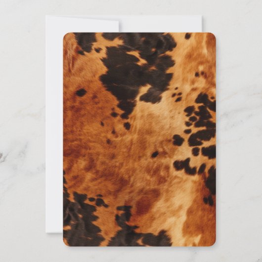 Invitation Mariage Brown Crème Sud-Ouest (Dos)