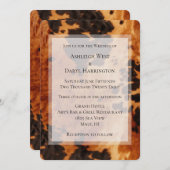 Invitation Mariage Brown Crème Sud-Ouest (Devant / Derrière)