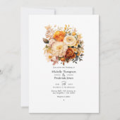 Invitation Mariage Brown de printemps doré (Devant)