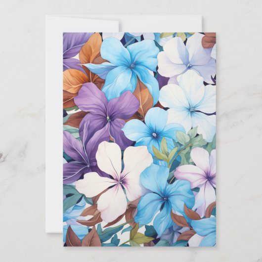 Invitation Mariage Brown périphérique, turquoise et rougeâtre (Dos)