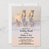 Invitation Mariage Brunch Chevaux d'Hiver (Devant)
