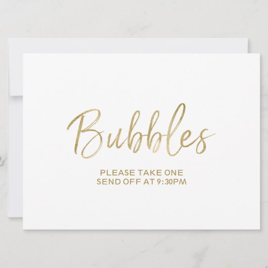 Invitation Mariage "Bubbles" Désactiver l'option | Style (Devant)