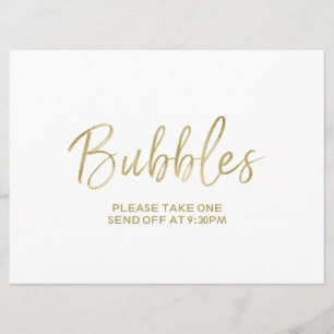 Invitation Mariage "Bubbles" Désactiver l'option   Style
