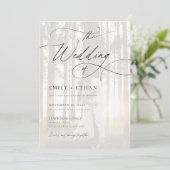 Invitation Mariage budget photo de superposition de script ru (Debout devant)