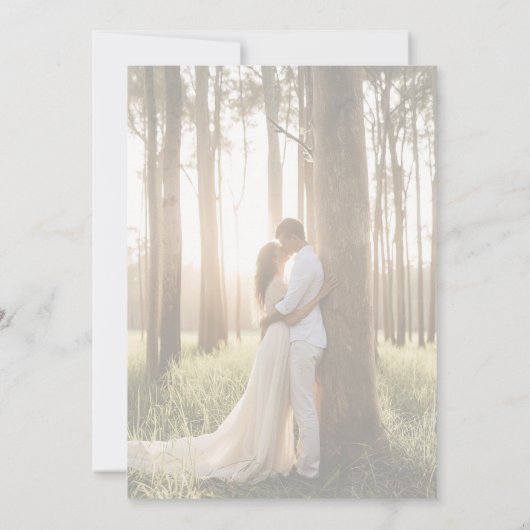 Invitation Mariage budget photo de superposition de script ru (Dos)