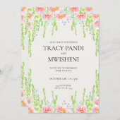 Invitation Mariage budgétaire minimal (Devant / Derrière)