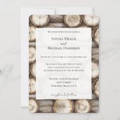 Invitation Mariage Cabine du journal du bois (Devant)