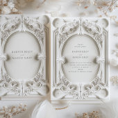 Invitation Mariage cadre d'élégance baroque