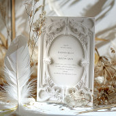 Invitation Mariage cadre d'élégance baroque