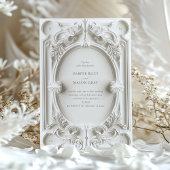 Invitation Mariage cadre d'élégance baroque
