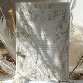 Invitation Mariage cadre d'élégance baroque