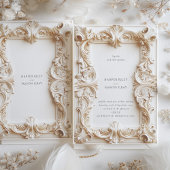 Invitation Mariage cadre d'élégance baroque